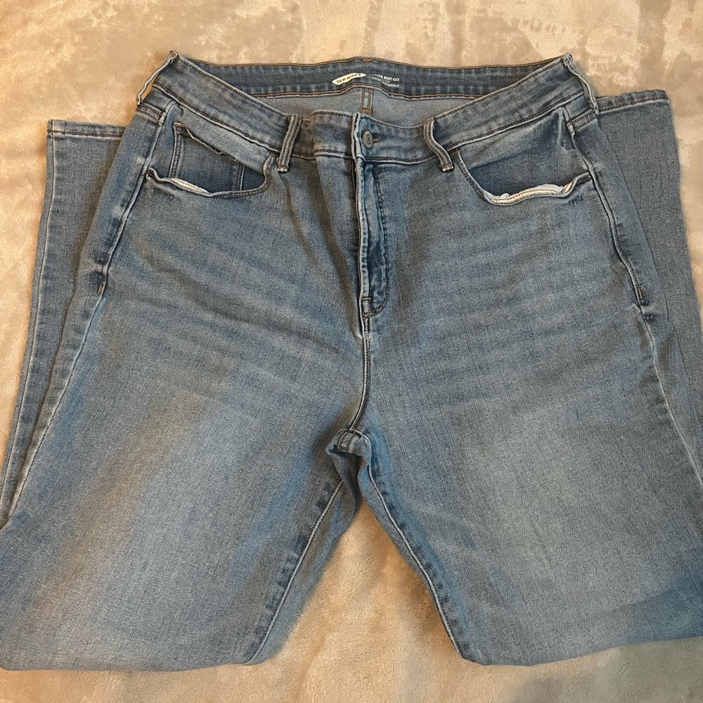 Old Navy High Rise Boot Cut Denim Jeans 16 Petite